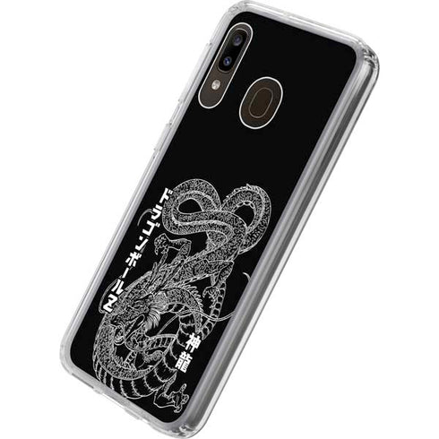 Dragon Ball Z Negative Shenron Galaxy A20 Clear Case